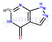 Allopurinol-13C,15N2
